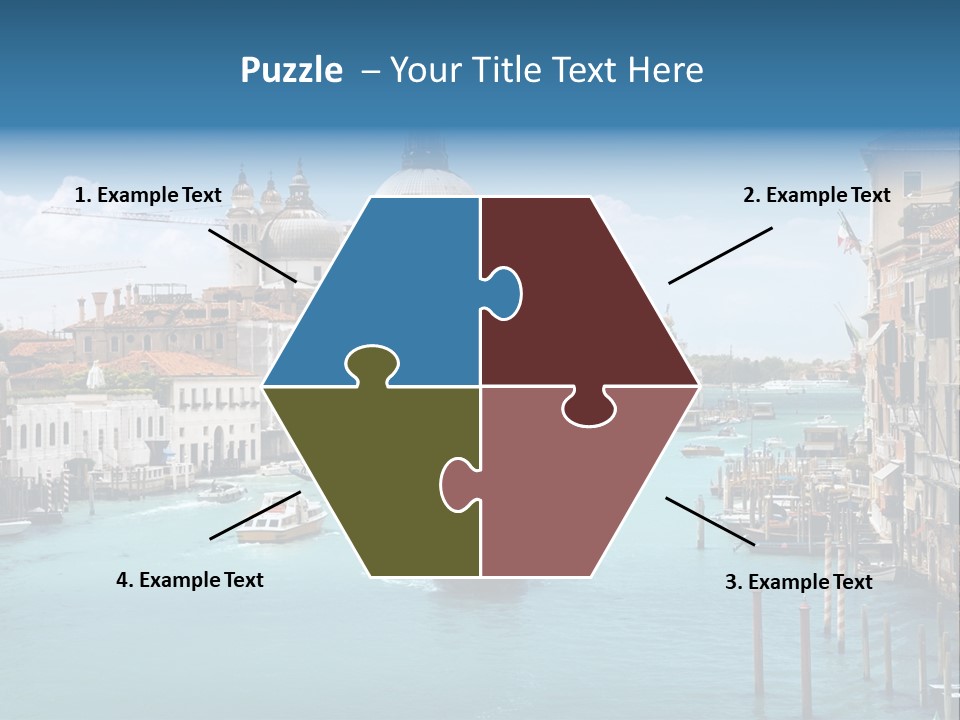 Venetian Water Cityscape PowerPoint Template