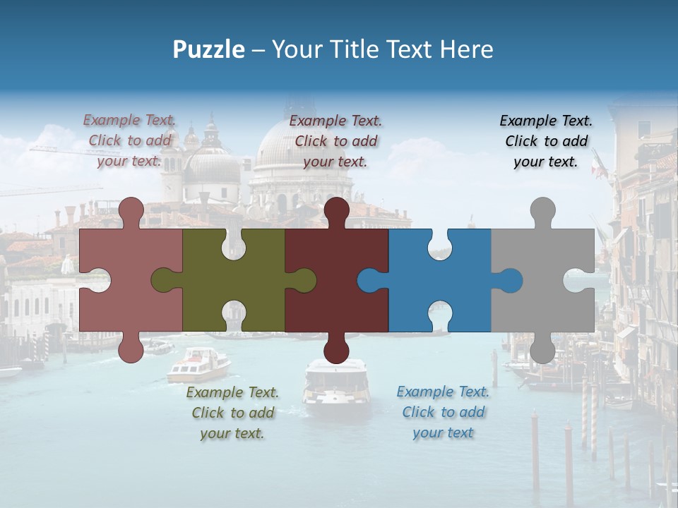 Venetian Water Cityscape PowerPoint Template