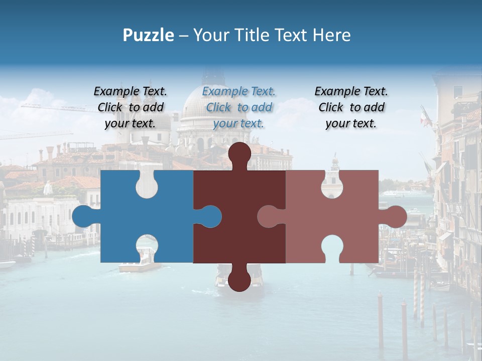 Venetian Water Cityscape PowerPoint Template