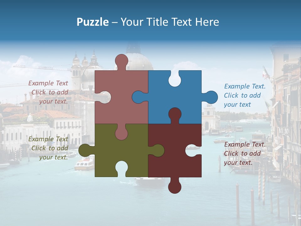 Venetian Water Cityscape PowerPoint Template