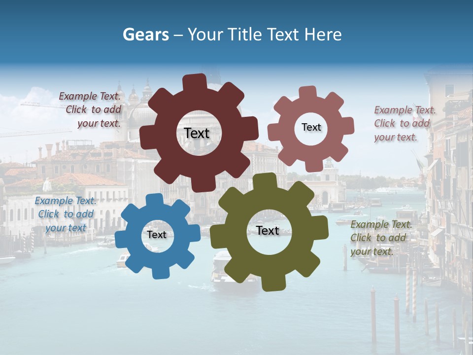 Venetian Water Cityscape PowerPoint Template