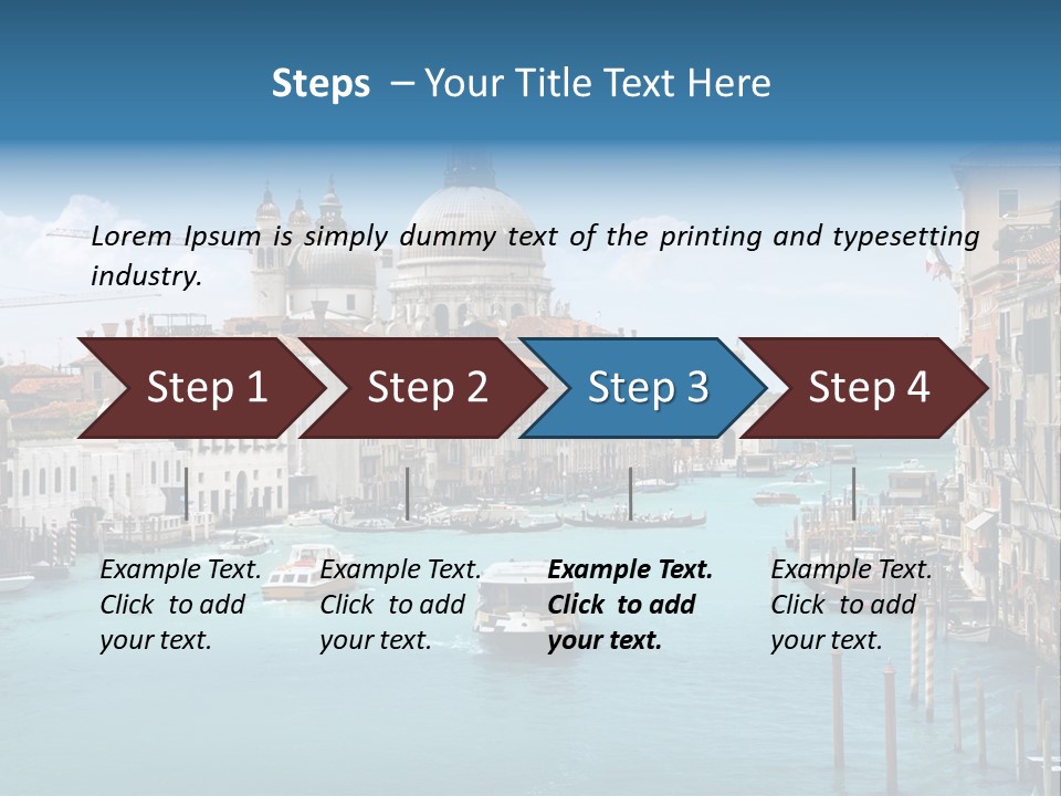 Venetian Water Cityscape PowerPoint Template