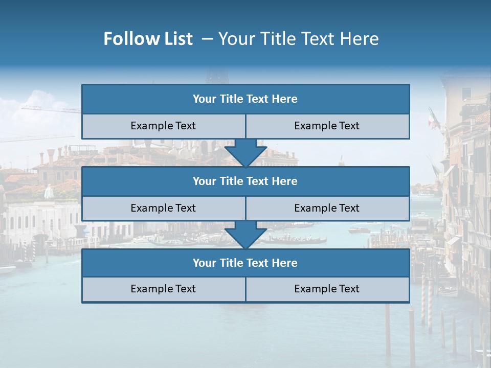 Venetian Water Cityscape PowerPoint Template