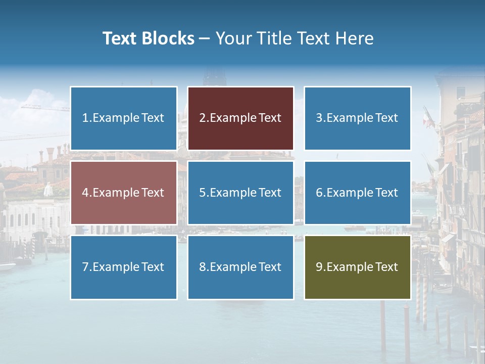 Venetian Water Cityscape PowerPoint Template