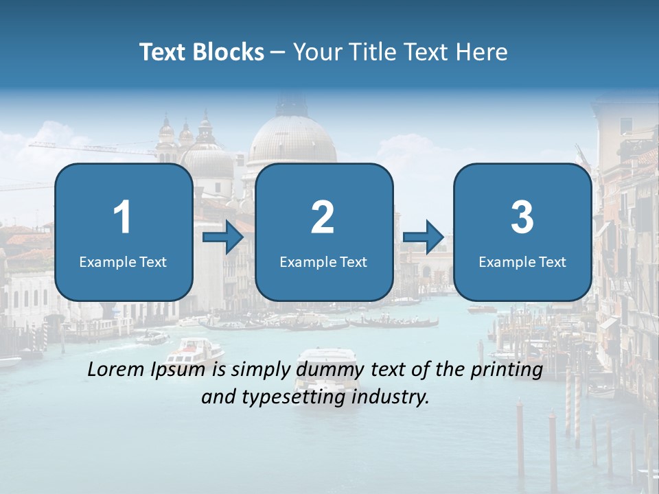 Venetian Water Cityscape PowerPoint Template