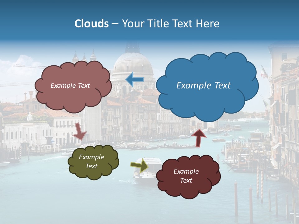 Venetian Water Cityscape PowerPoint Template