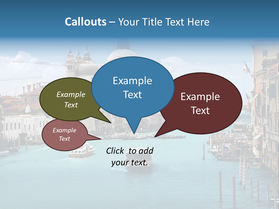 Venetian Water Cityscape PowerPoint Template