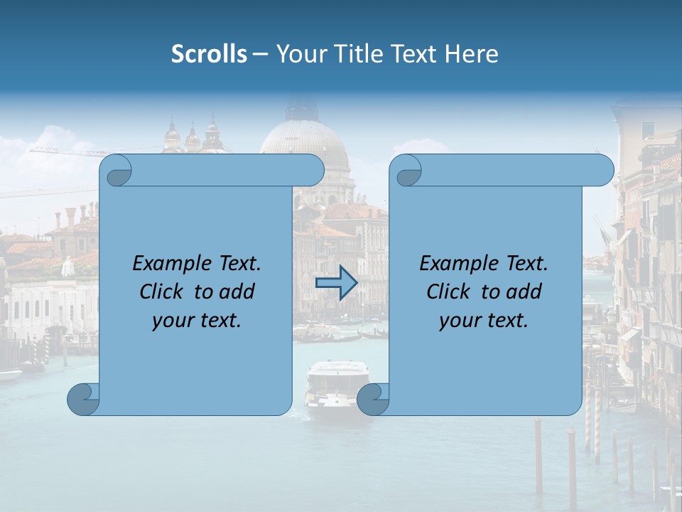 Venetian Water Cityscape PowerPoint Template
