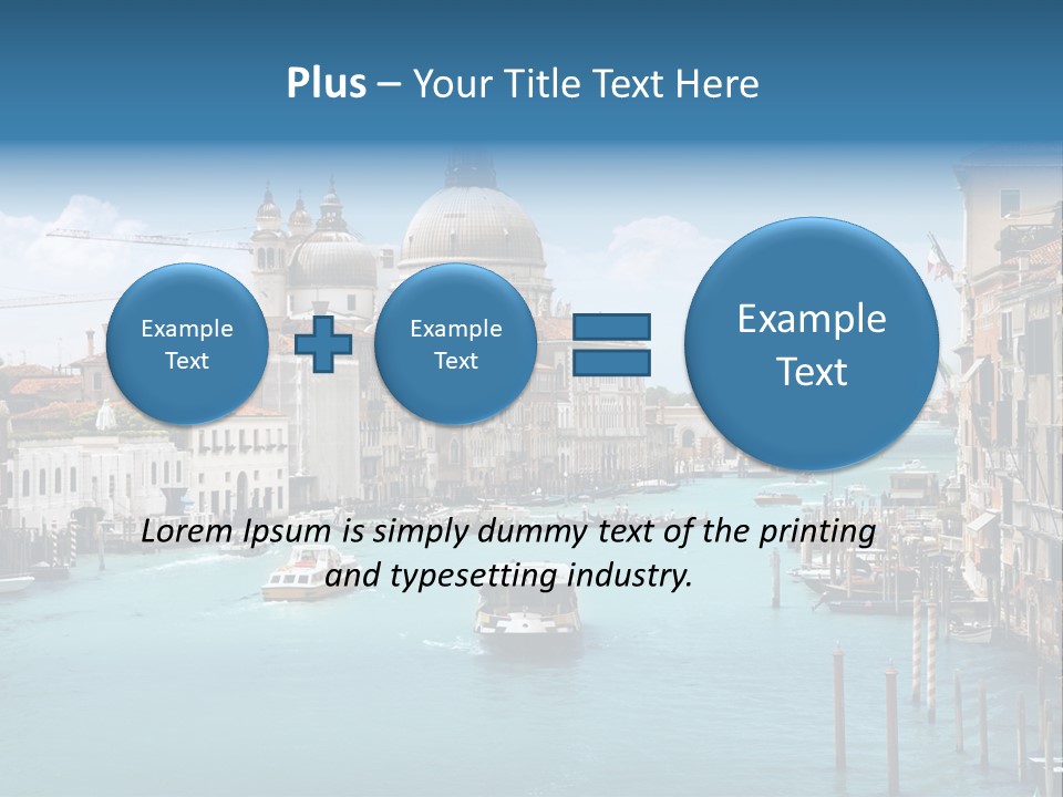 Venetian Water Cityscape PowerPoint Template