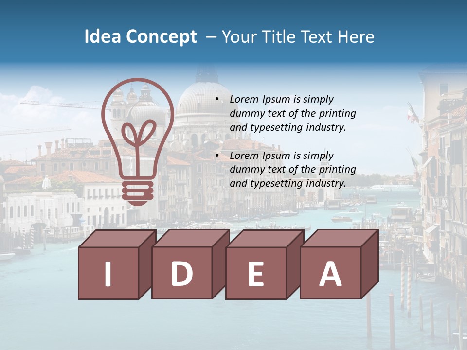 Venetian Water Cityscape PowerPoint Template