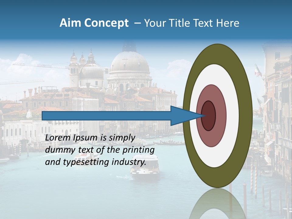 Venetian Water Cityscape PowerPoint Template