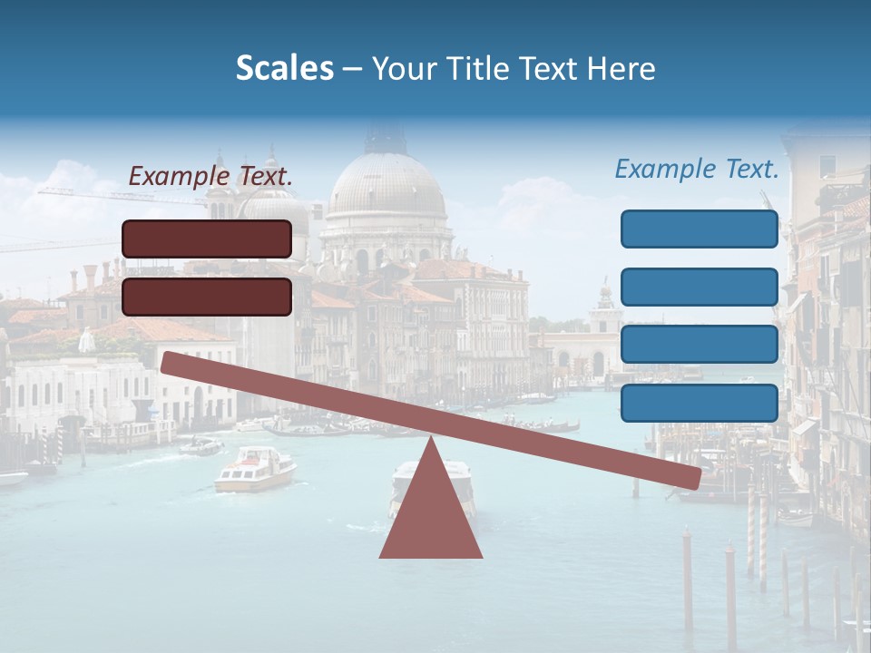 Venetian Water Cityscape PowerPoint Template