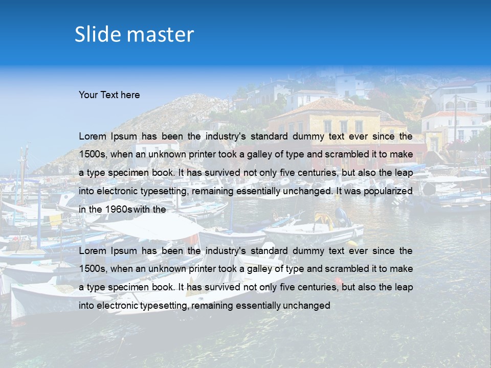 Beach Transport Travel PowerPoint Template