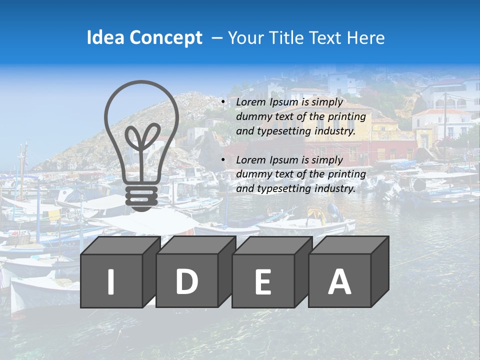 Beach Transport Travel PowerPoint Template