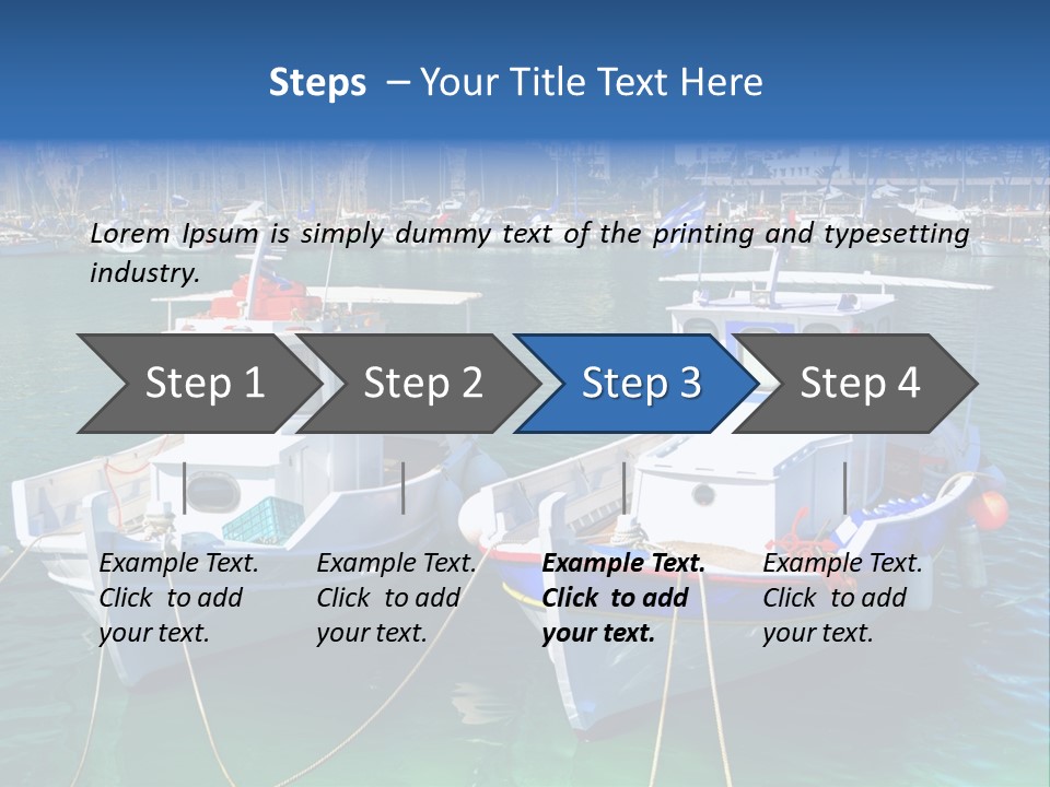 Lagoon Cruise Shore PowerPoint Template