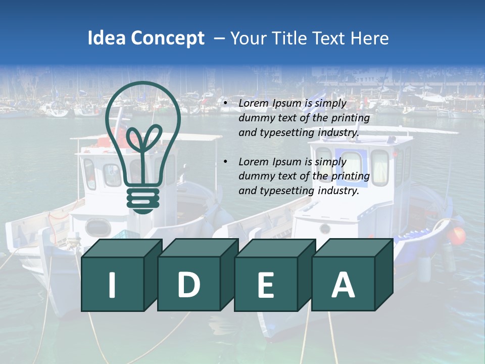 Lagoon Cruise Shore PowerPoint Template