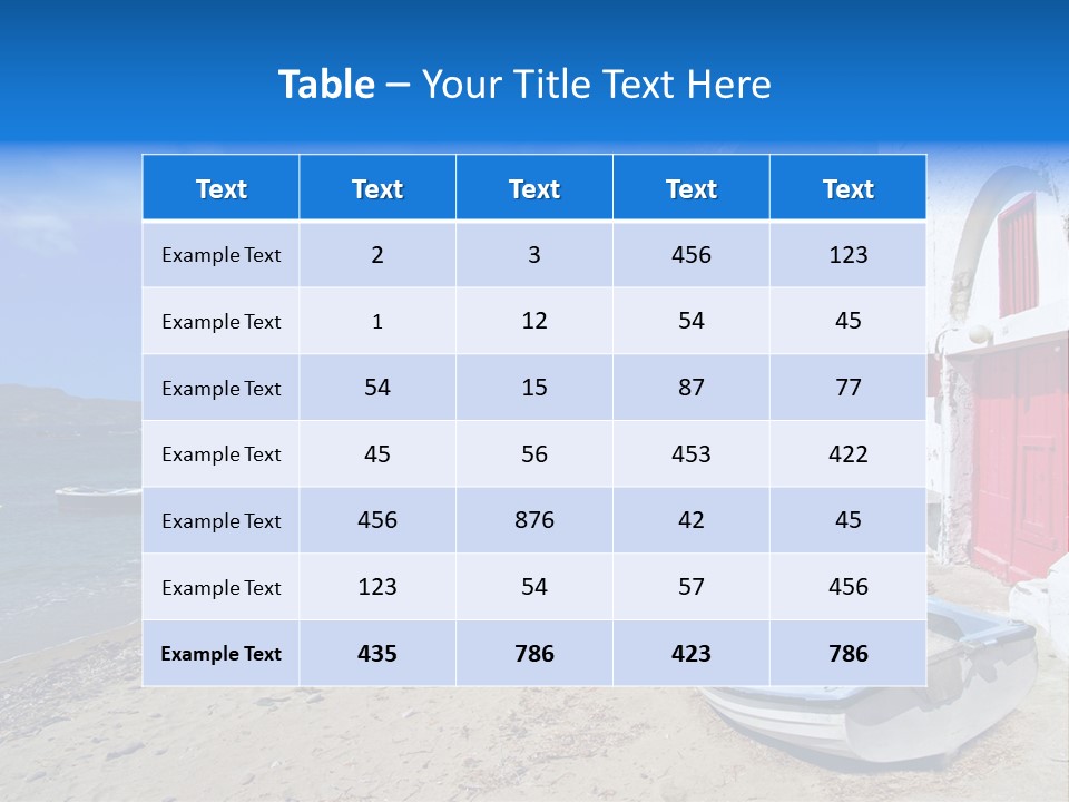 Relax Landscape Summertime PowerPoint Template