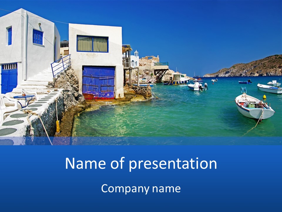 Unique Sea Swim PowerPoint Template