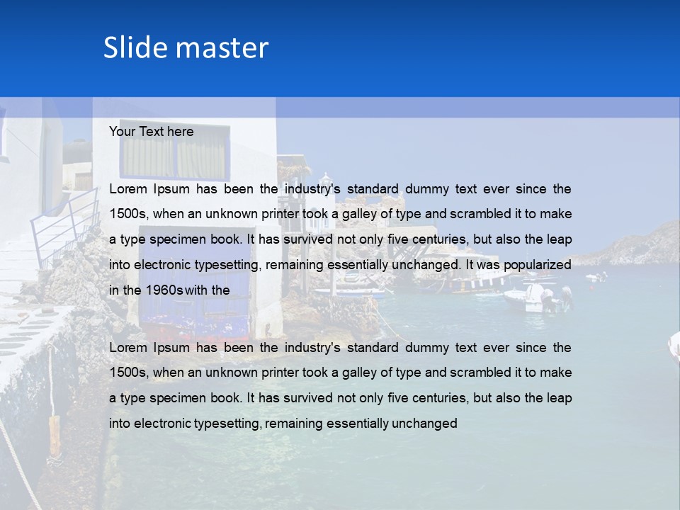 Unique Sea Swim PowerPoint Template