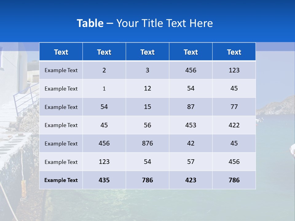 Unique Sea Swim PowerPoint Template