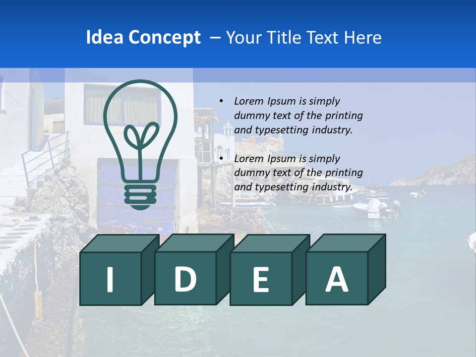 Unique Sea Swim PowerPoint Template