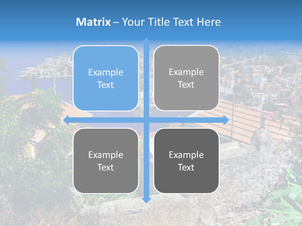 Coastline Boat View PowerPoint Template