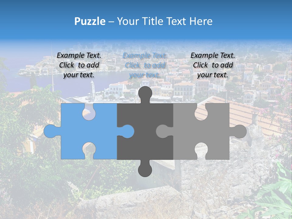 Coastline Boat View PowerPoint Template