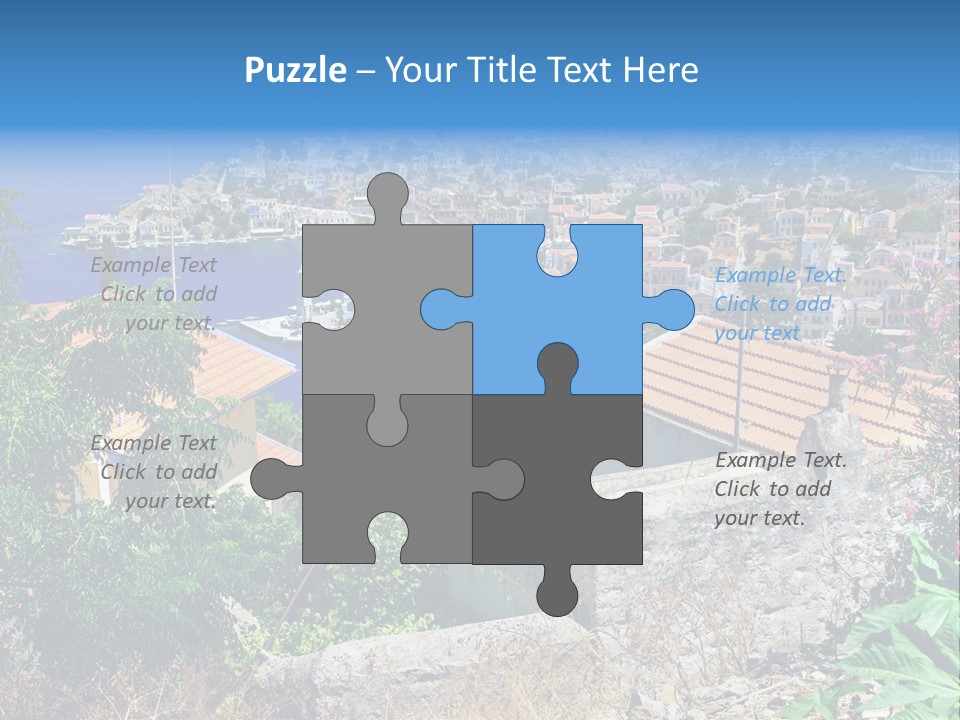 Coastline Boat View PowerPoint Template