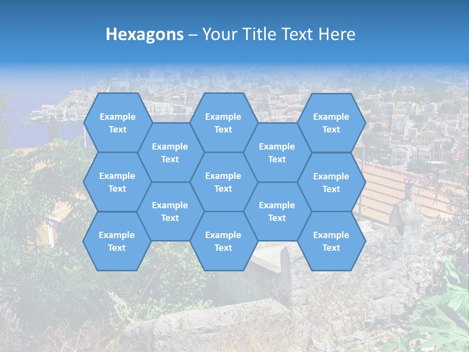 Coastline Boat View PowerPoint Template