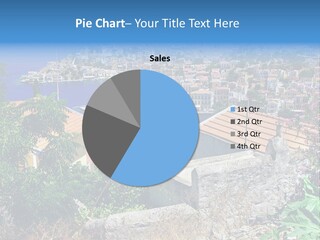 Coastline Boat View PowerPoint Template