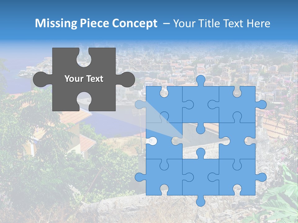 Coastline Boat View PowerPoint Template