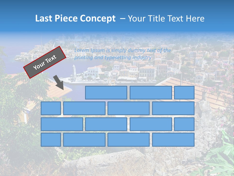Coastline Boat View PowerPoint Template