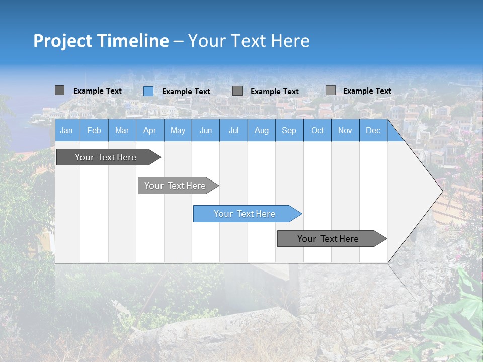 Coastline Boat View PowerPoint Template