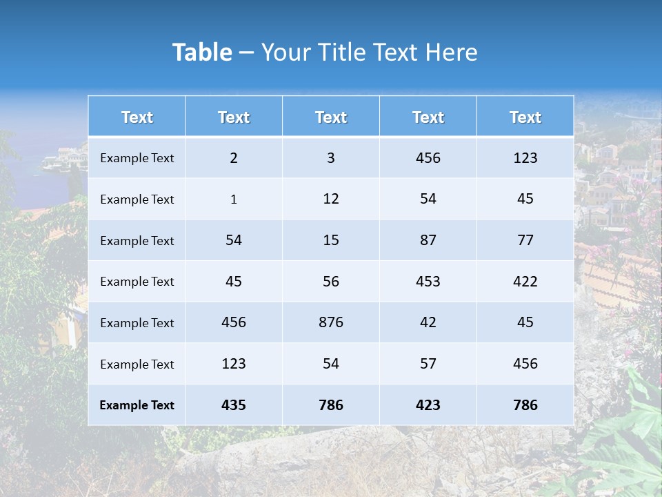 Coastline Boat View PowerPoint Template