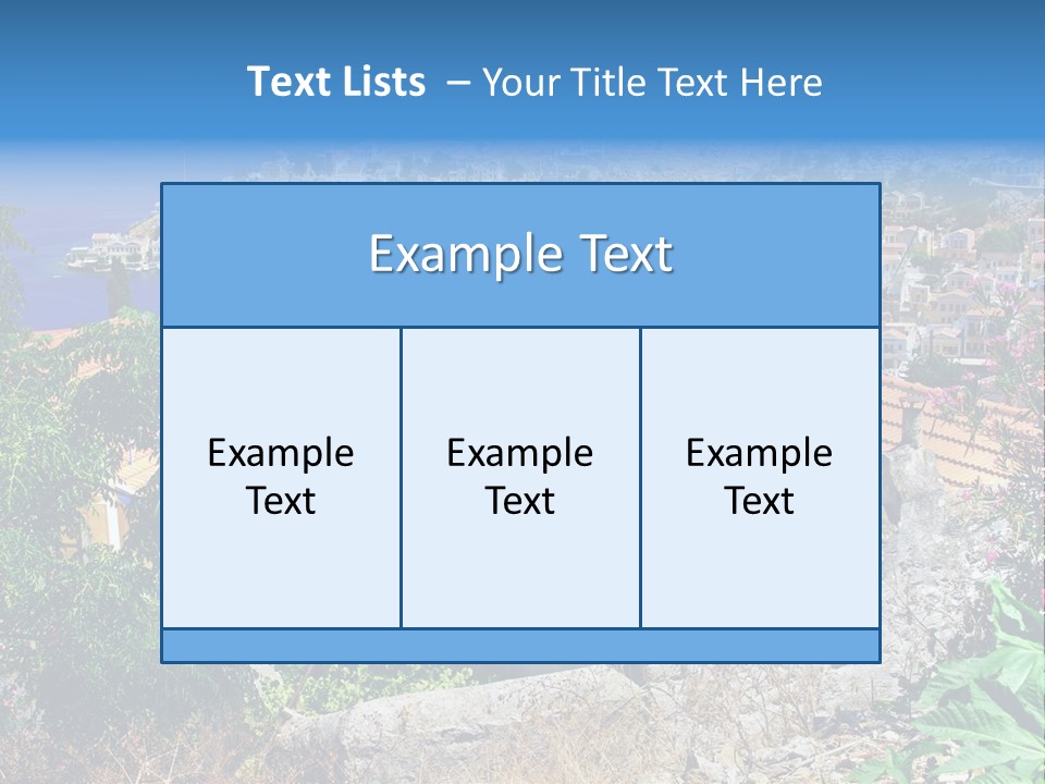 Coastline Boat View PowerPoint Template