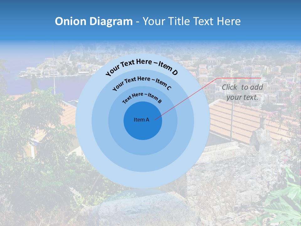 Coastline Boat View PowerPoint Template