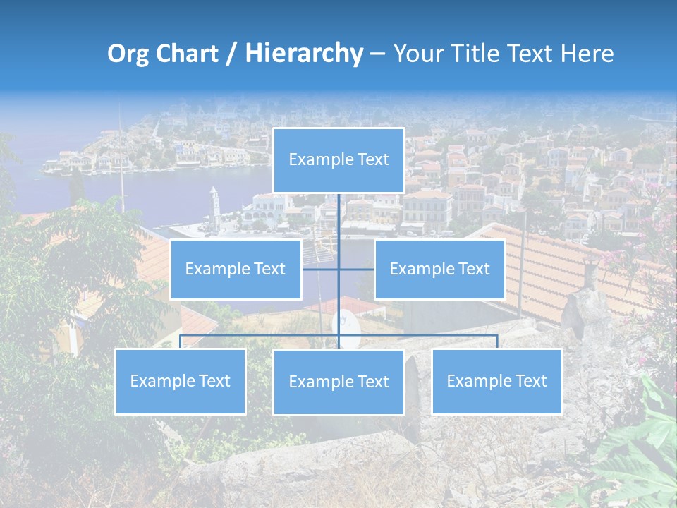 Coastline Boat View PowerPoint Template