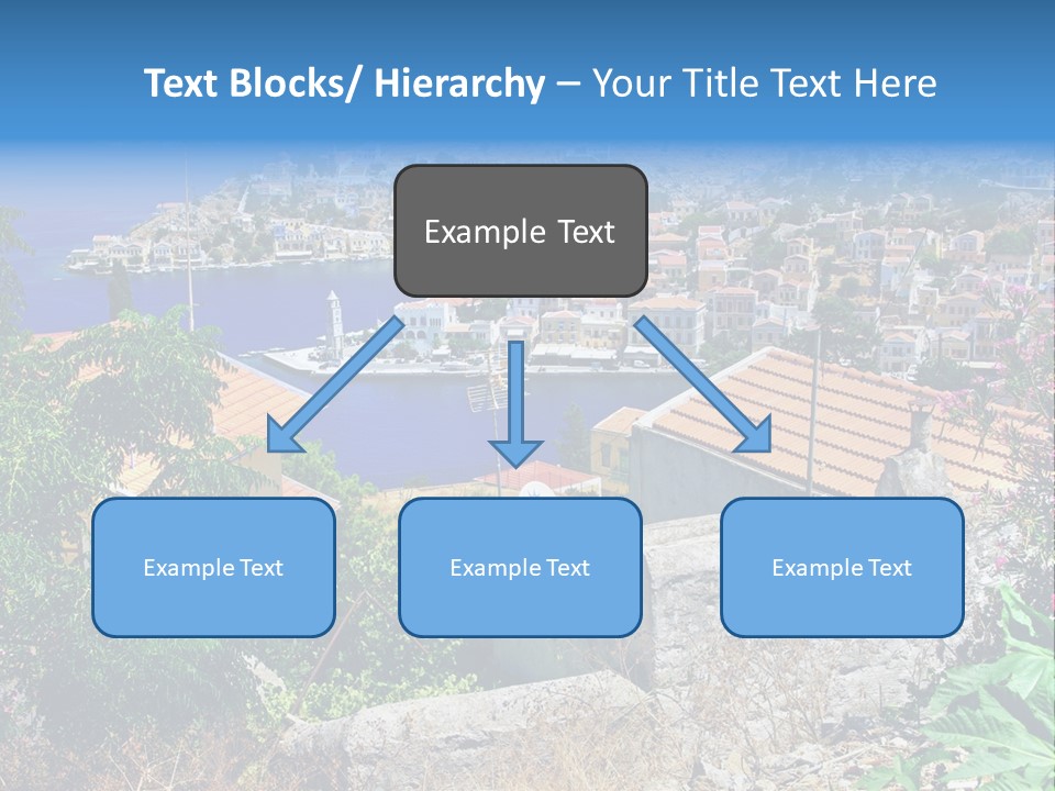 Coastline Boat View PowerPoint Template