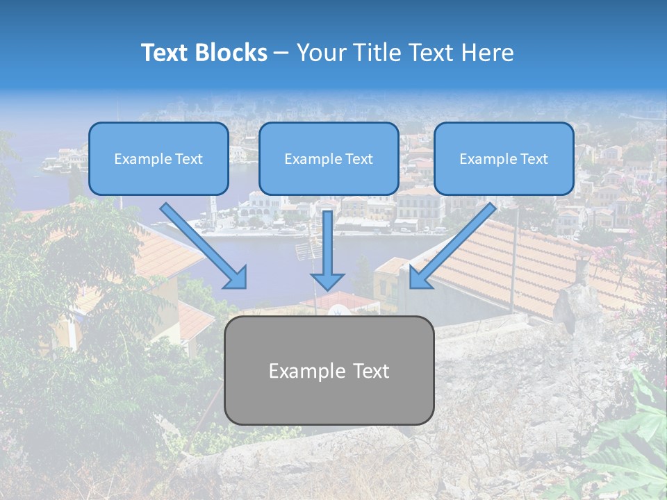 Coastline Boat View PowerPoint Template