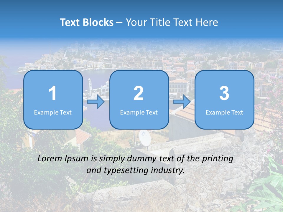Coastline Boat View PowerPoint Template