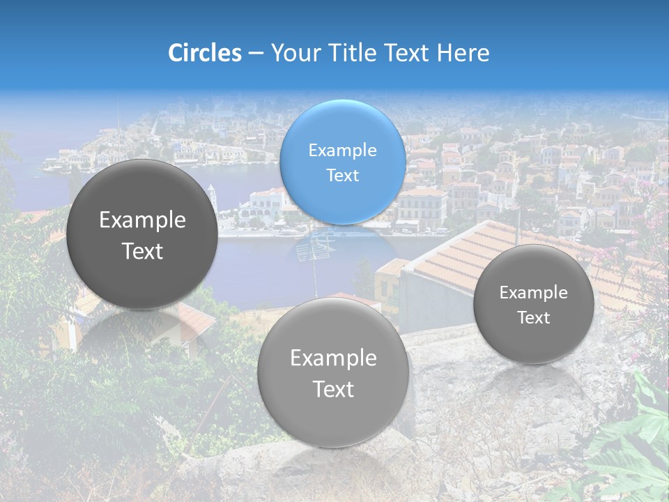 Coastline Boat View PowerPoint Template