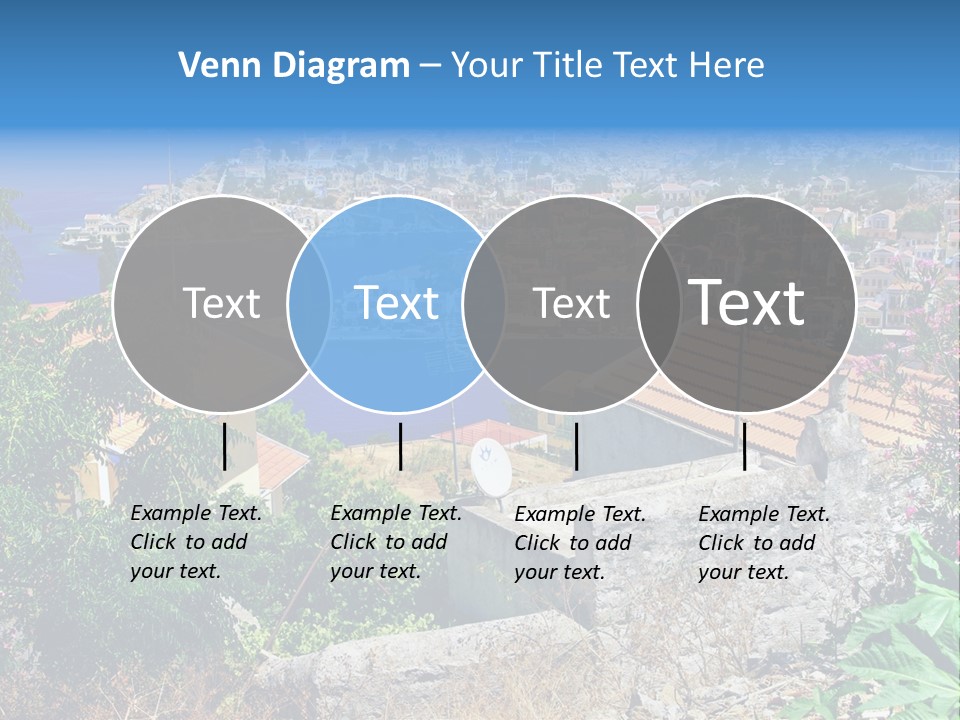 Coastline Boat View PowerPoint Template