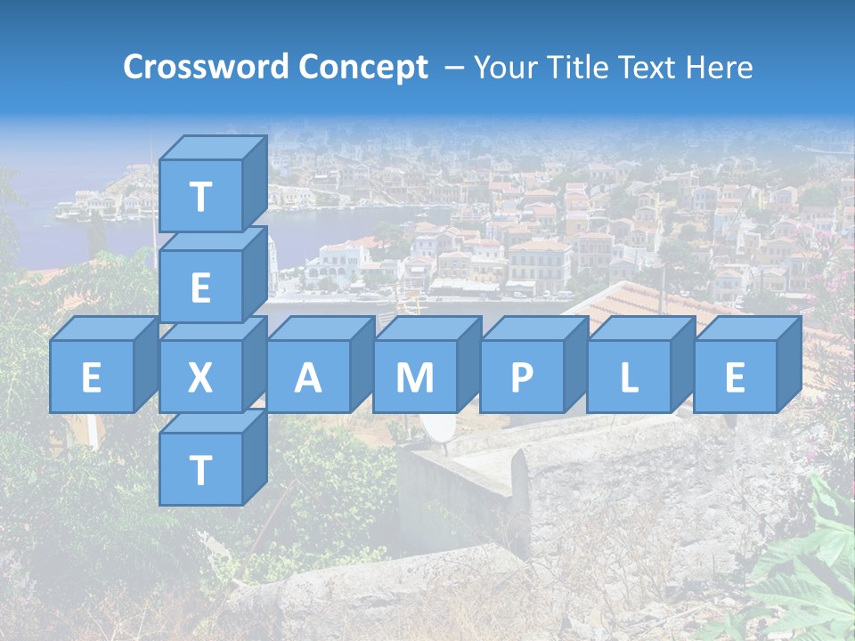 Coastline Boat View PowerPoint Template