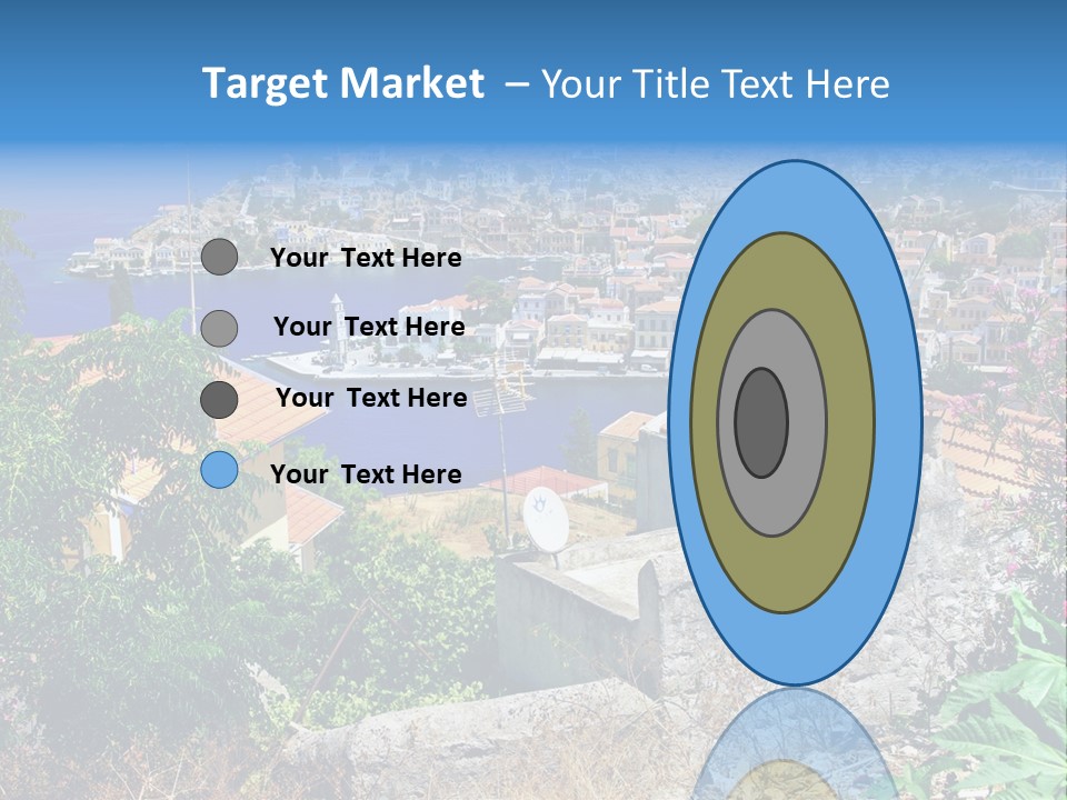 Coastline Boat View PowerPoint Template