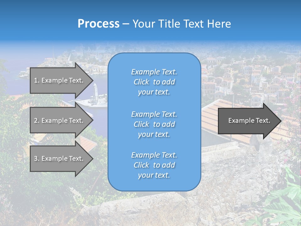 Coastline Boat View PowerPoint Template