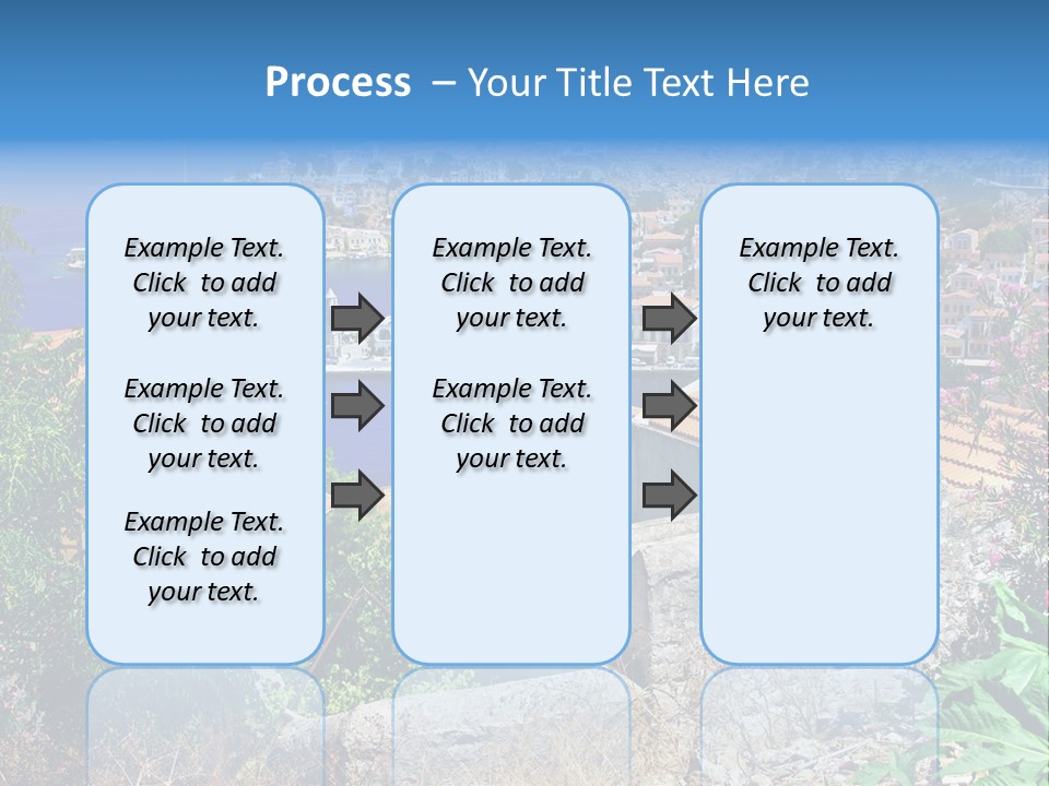 Coastline Boat View PowerPoint Template