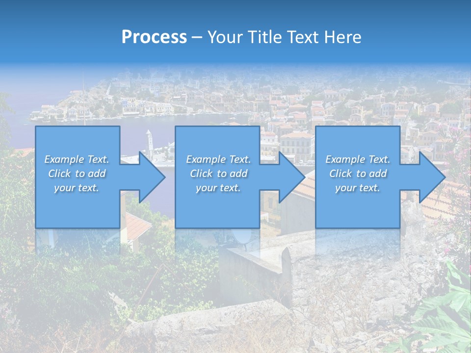 Coastline Boat View PowerPoint Template