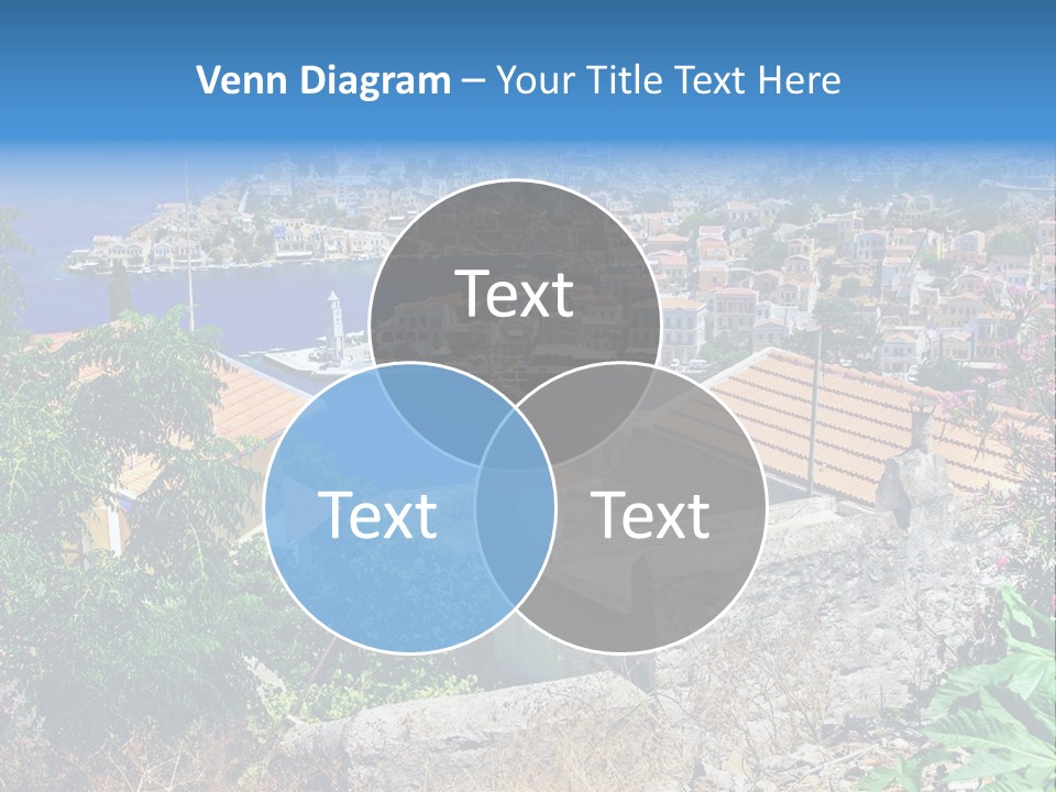 Coastline Boat View PowerPoint Template