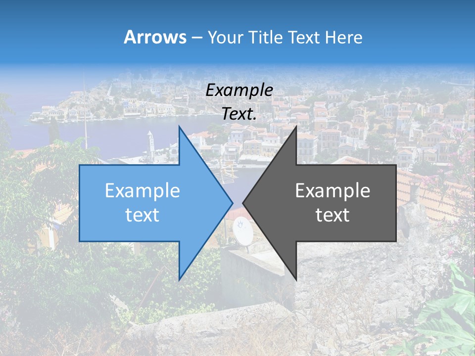 Coastline Boat View PowerPoint Template