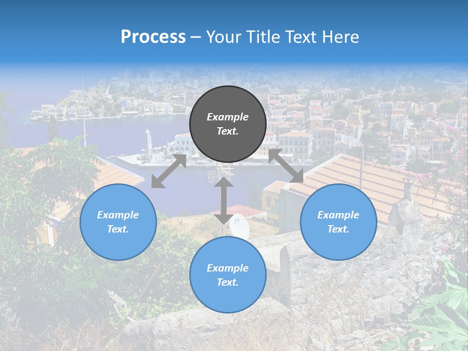 Coastline Boat View PowerPoint Template